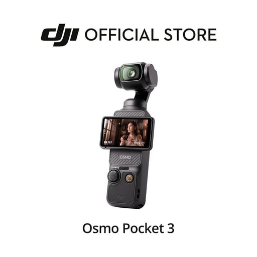 DJI Pocket 3 - Pocket Gimbal Camera | กล้องถ่ายถาพนิ่งเเละวิดีโอ | 1-Inch CMOS 4K/120fps | หน้าจอ 2 นิ้ว